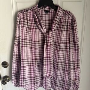 Ann Taylor Blouse with Tie Neck